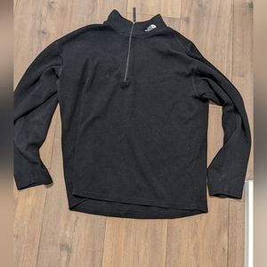 North Face Mock Neck Fleece Flight Series Sweater Long Sleeve Black Mens Medium